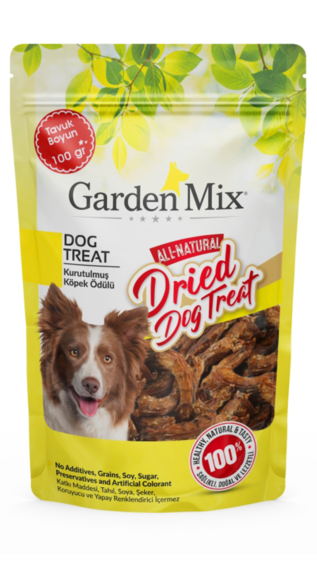 GARDEN MİX KURUTULMUŞ TAVUK BOYUN 100 GR