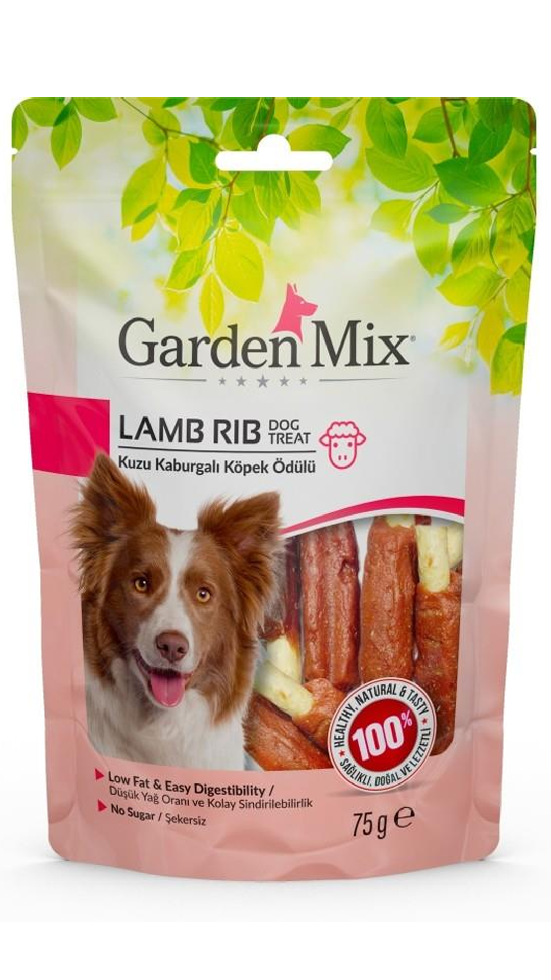 GARDEN MİX KUZU KABURGALI KÖPEK ÖDÜLÜ 75 GR
