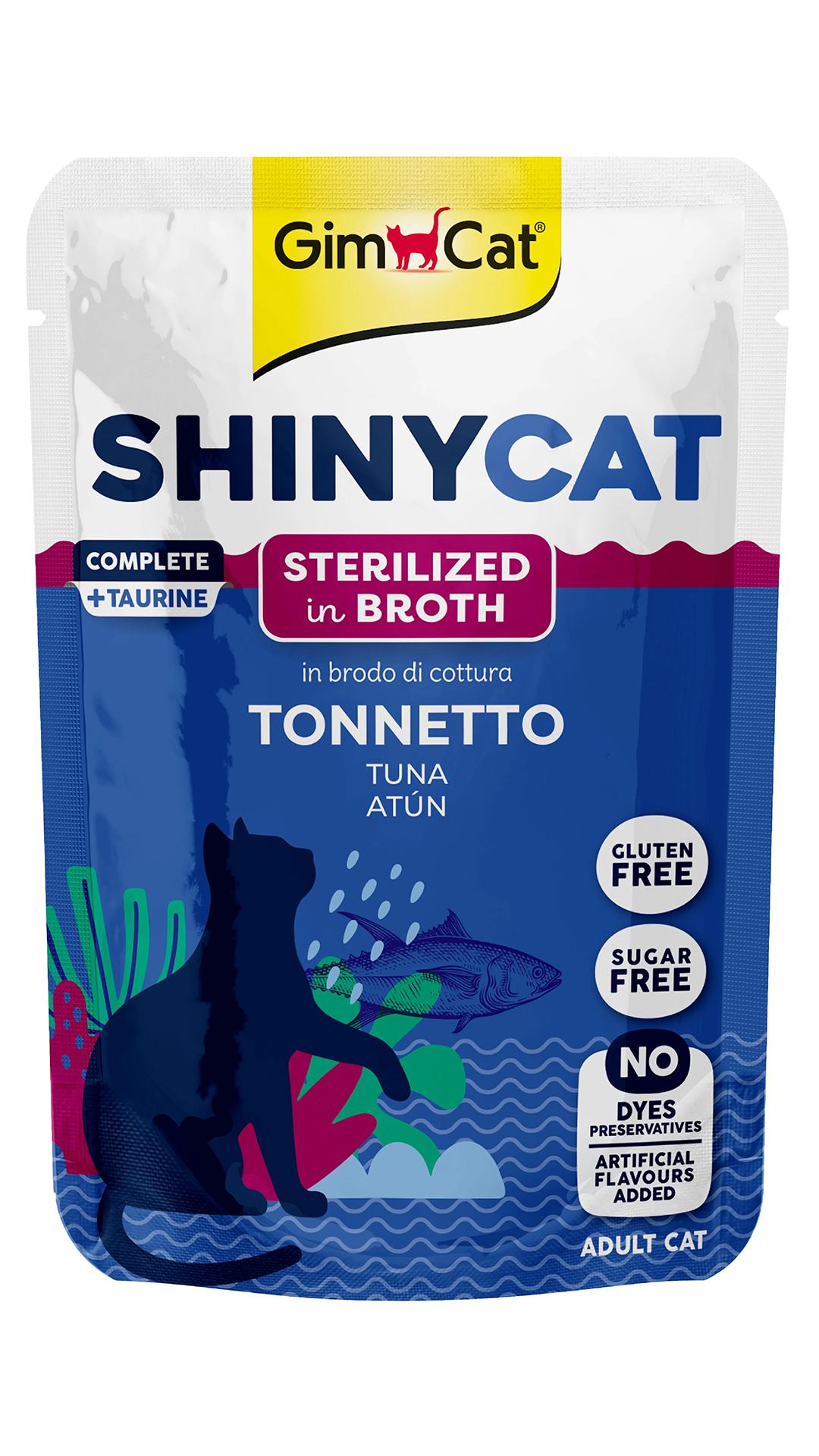 GIMCAT SHINYCAT POUCH STERIL KISIR TON BAL. 70GR