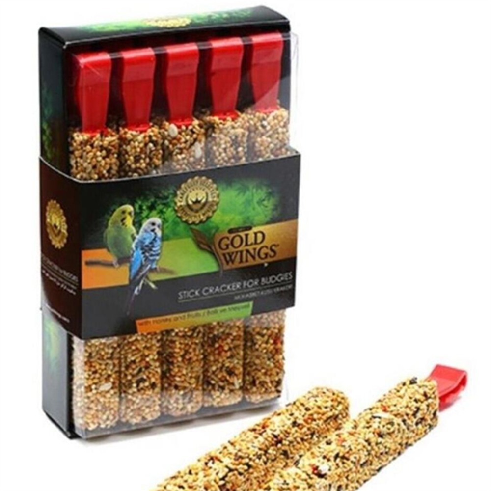 Gold Wings Premium Muhabbet Kuşu Krakeri Ballı Meyveli 10 lu