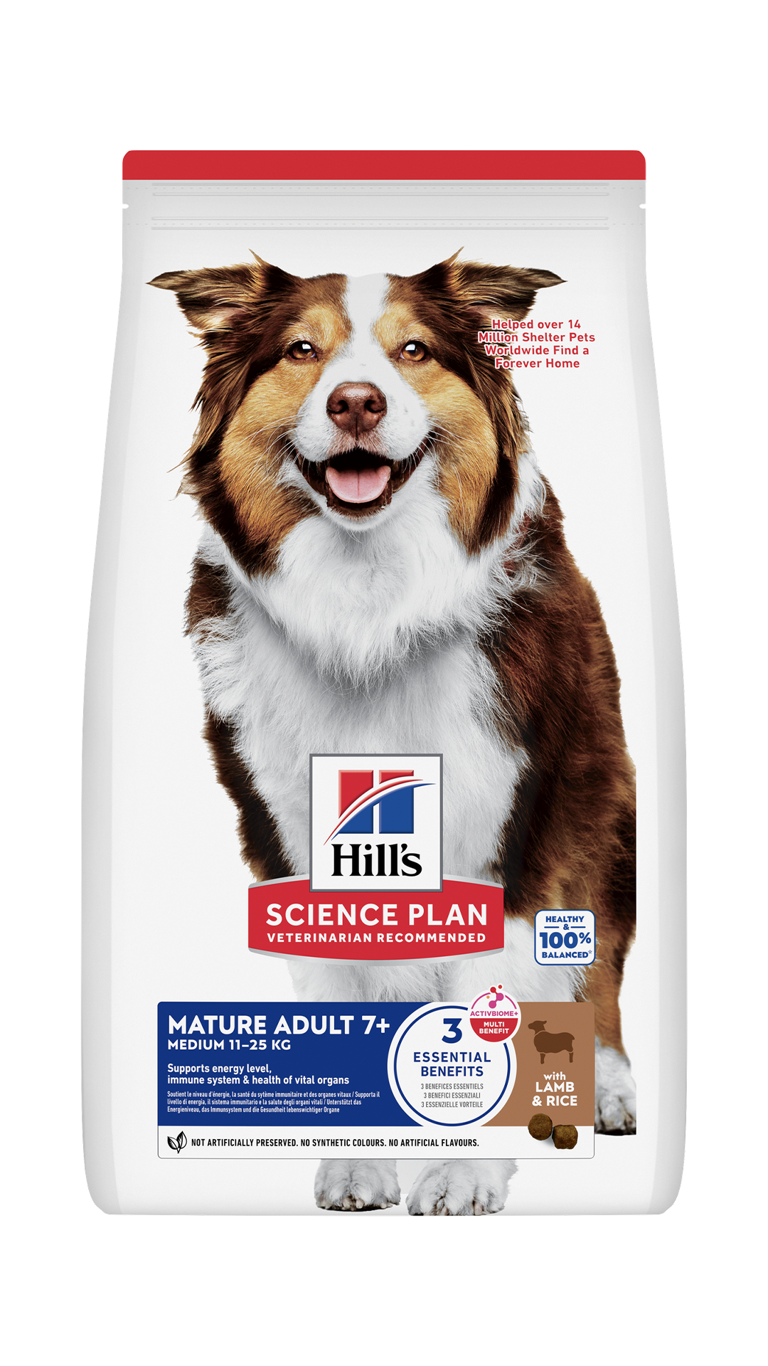 Hills Kuzu Eti ve Pirinçli Orta Irk Yaşlı Köpek Mamasi 2,5kg