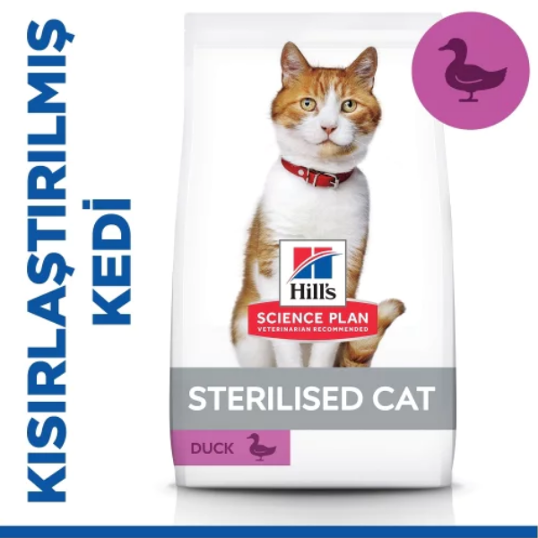 Hills Ördek Etli Kısırlaştırılmış Kedi Maması 1,5kg
