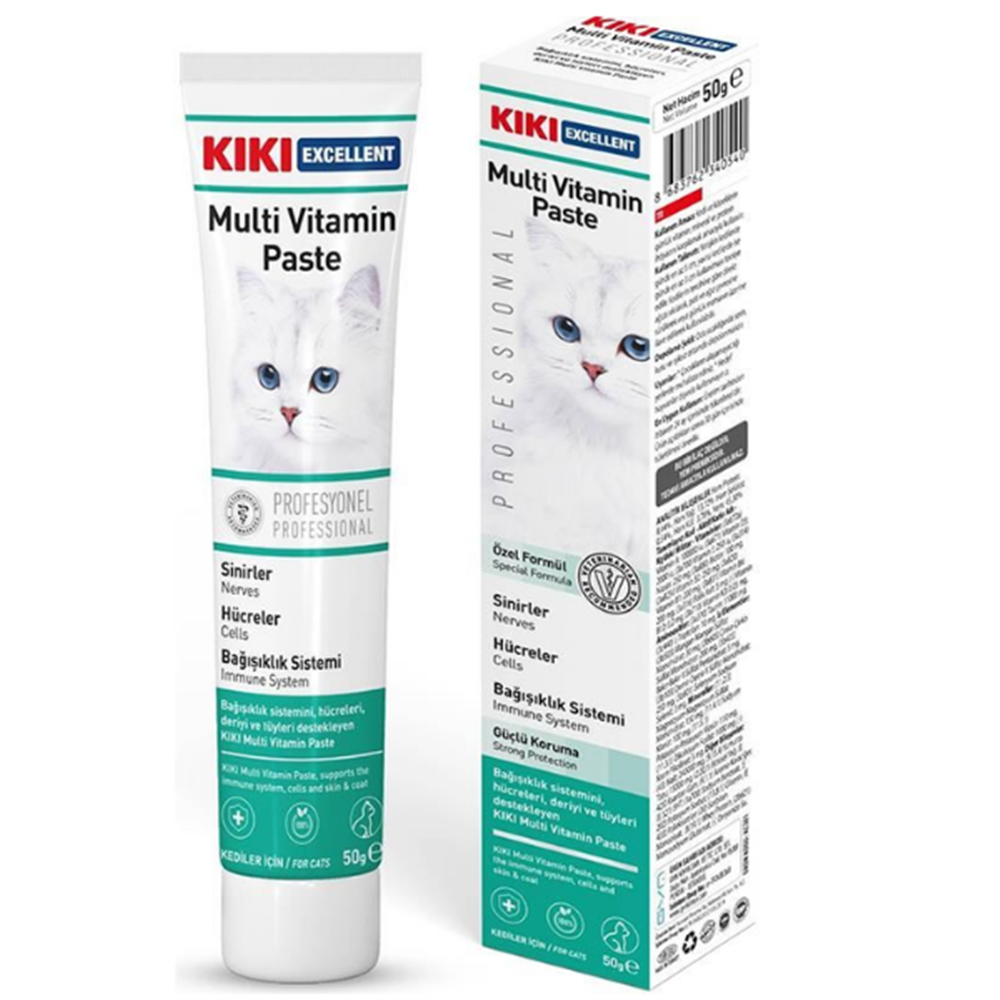 KIKI Excellent Kedi MultiVitamin Paste Macun 50 Gr
