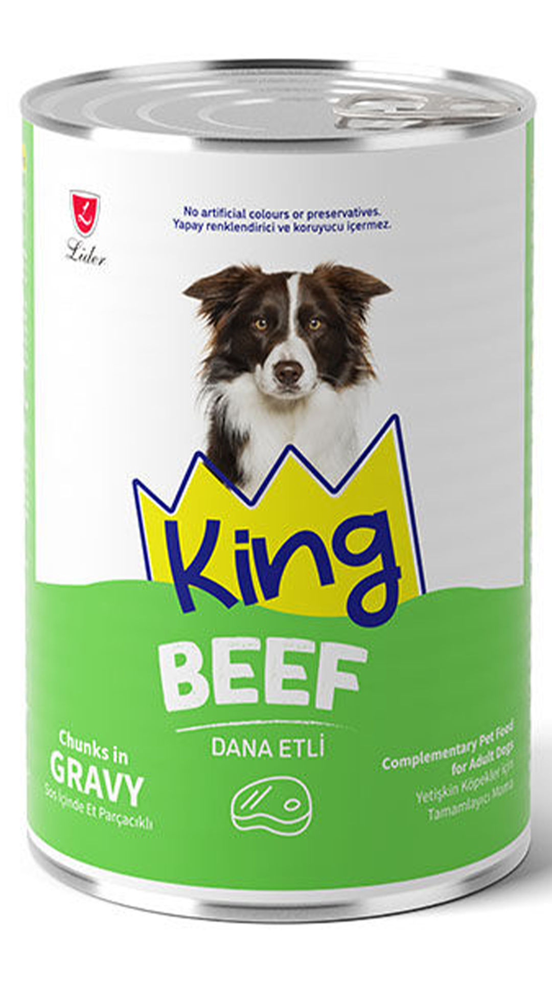 KING SOS İÇİNDE ET PARÇACIKLI DANA ETLİ KÖPEK 400G