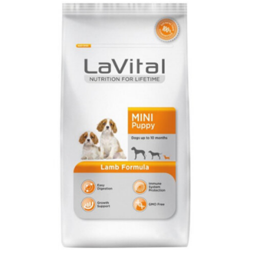 LaVital Mini Puppy Küçük Irk Kuzulu Yavru Köpek Maması 1,5 kg
