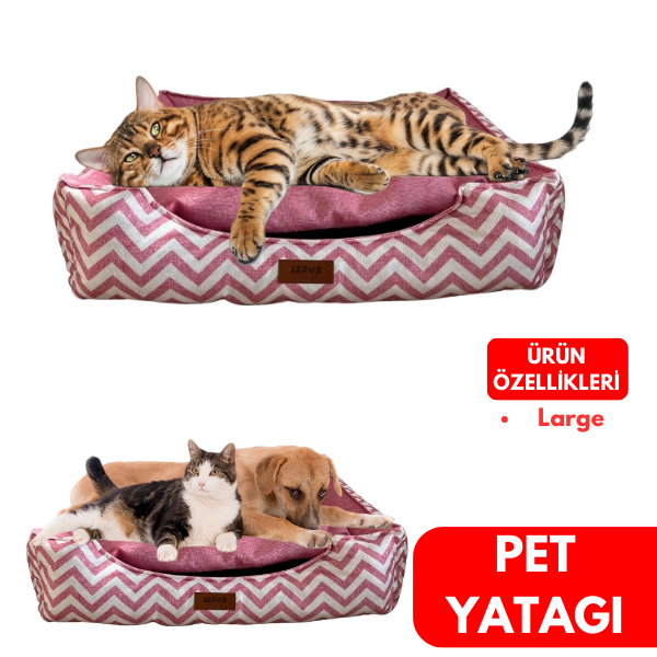 Lepus Kedi ve Köpek Yatağı Pembe Large