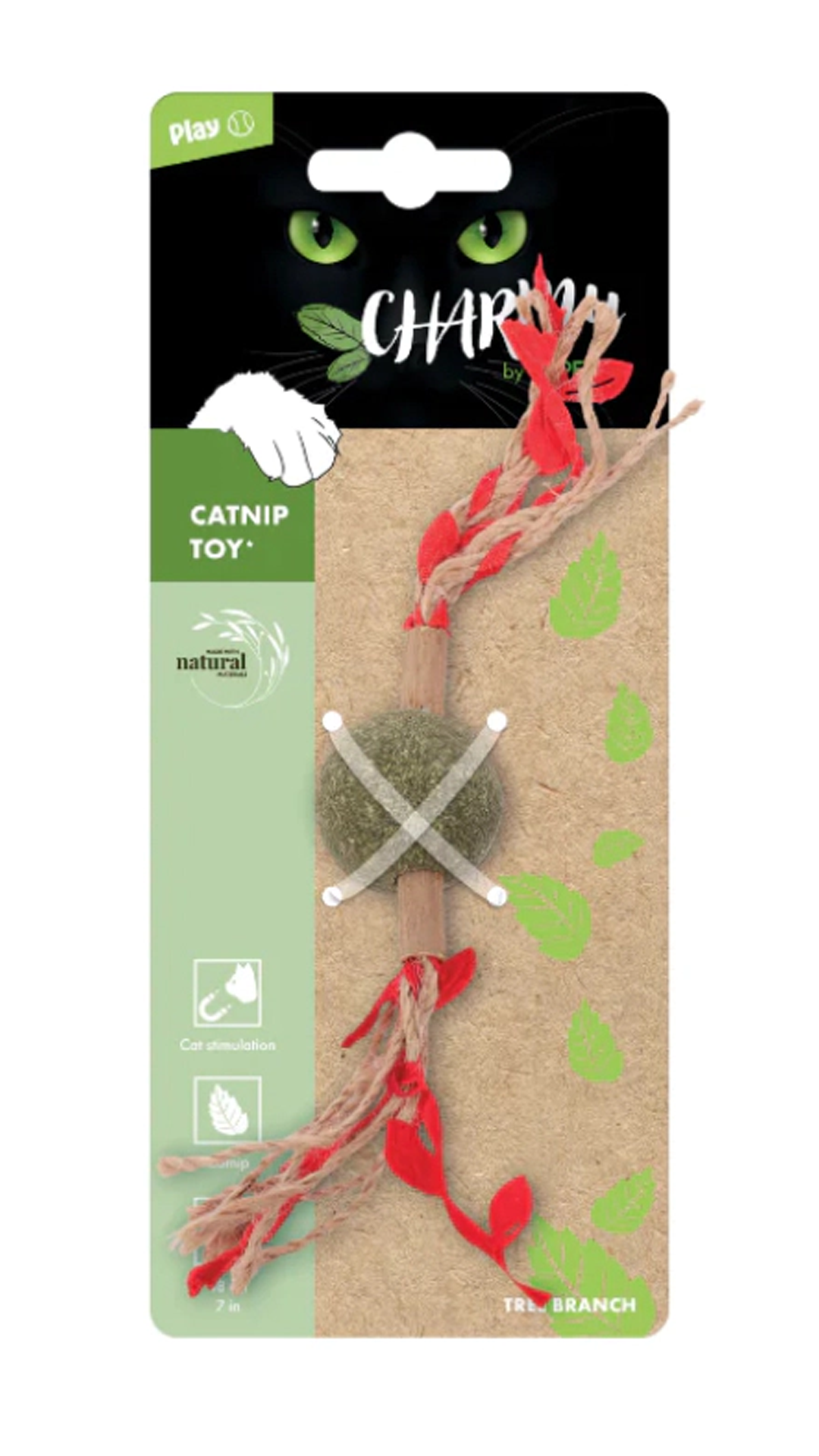 M-PETS CHARMY BRANCY CATNİPLİ KEDİ OYUNCAĞI RED