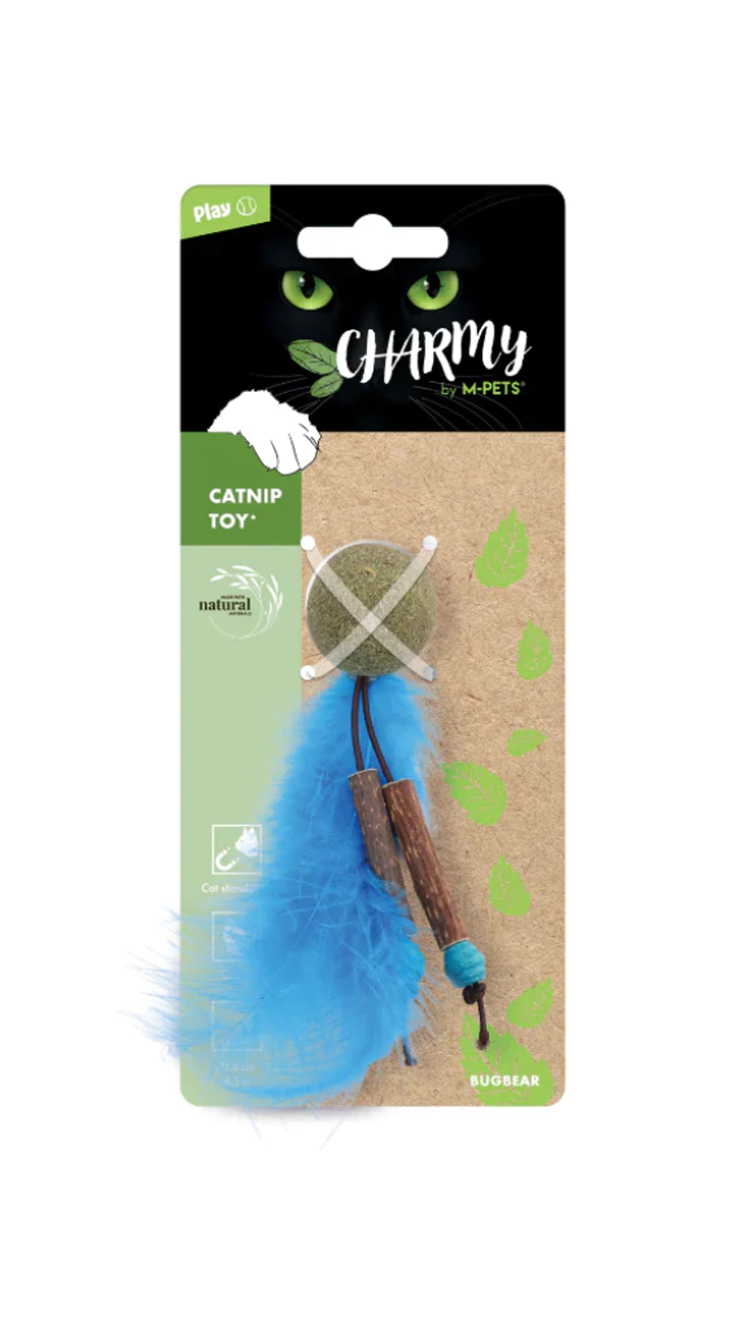 M-PETS CHARMY BUGBEAR CATNİPLİ KEDİ OYUNCAĞI BLUE