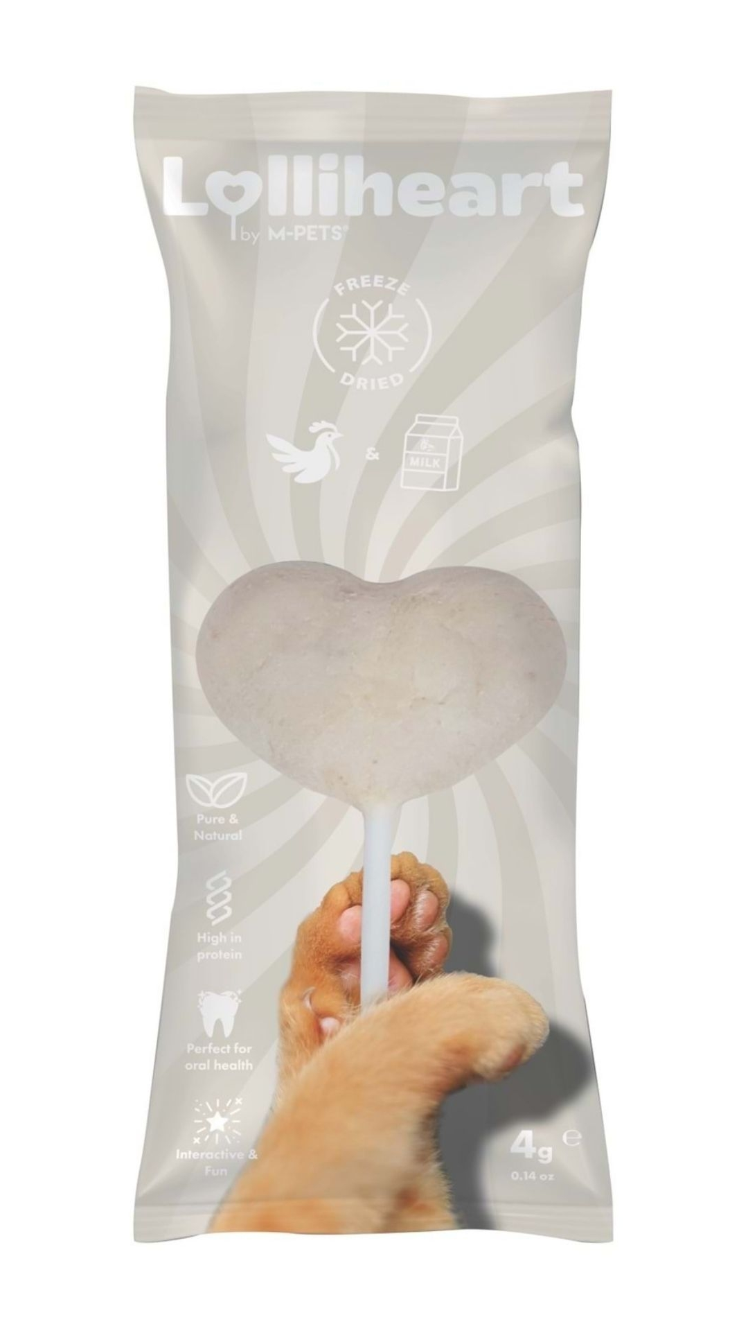 M-PETS LOLLİHEART SÜTLÜ KEDİ ÖDÜLÜ 4GR