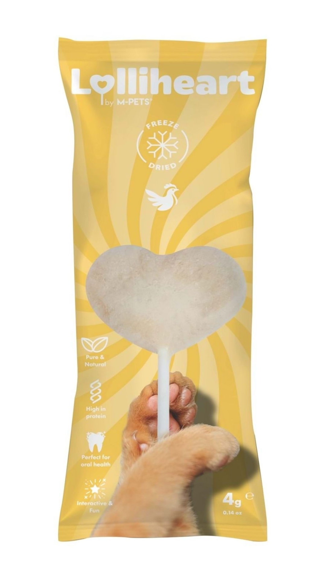 M-PETS LOLLİHEART TAVUKLU KEDİ ÖDÜLÜ 4GR