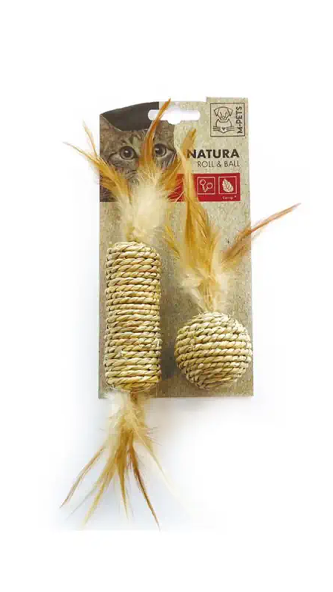 M-PETS NATURA ROLL/BALL KEDİ OYUNCAĞI MİX COLOR