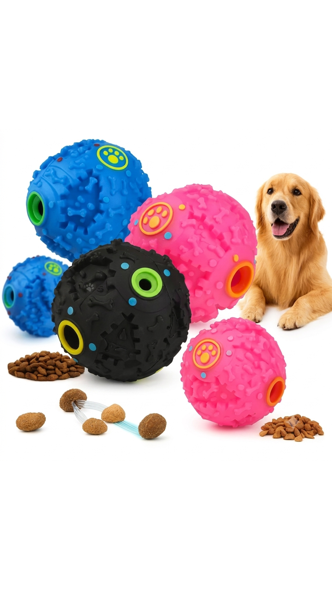 Mama hazneli sesli renkli kedi köpek oyuncağı orta