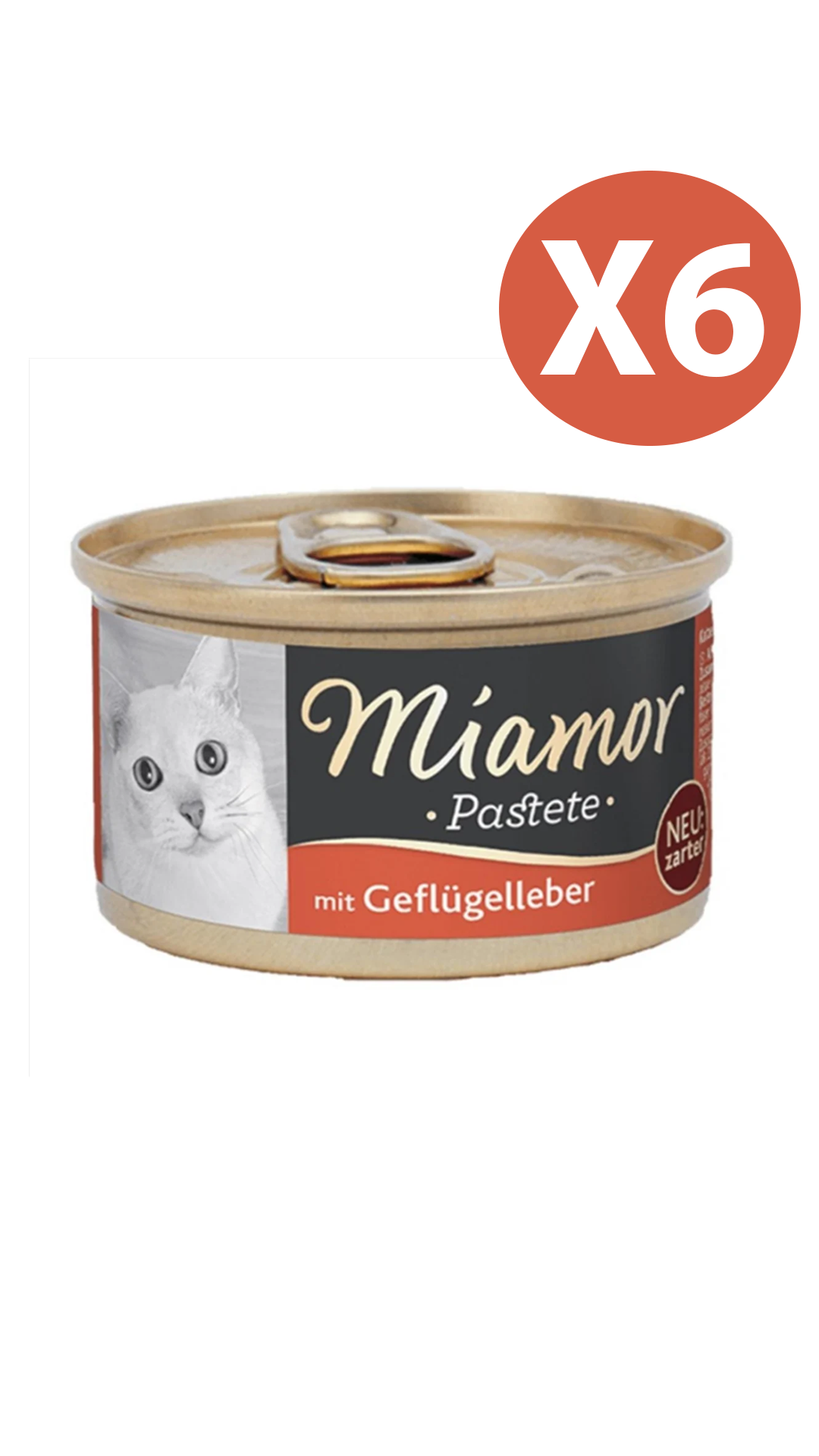 Miamor Pastete Ciğerli Yetişkin Kedi Konservesi 85 gr 6 Adet