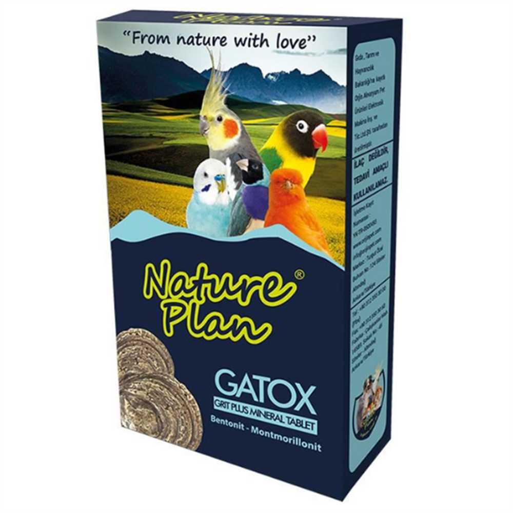 Nature Plan Kuşlar için Gatox Grit Plus Mineral Tablet 1 Adet
