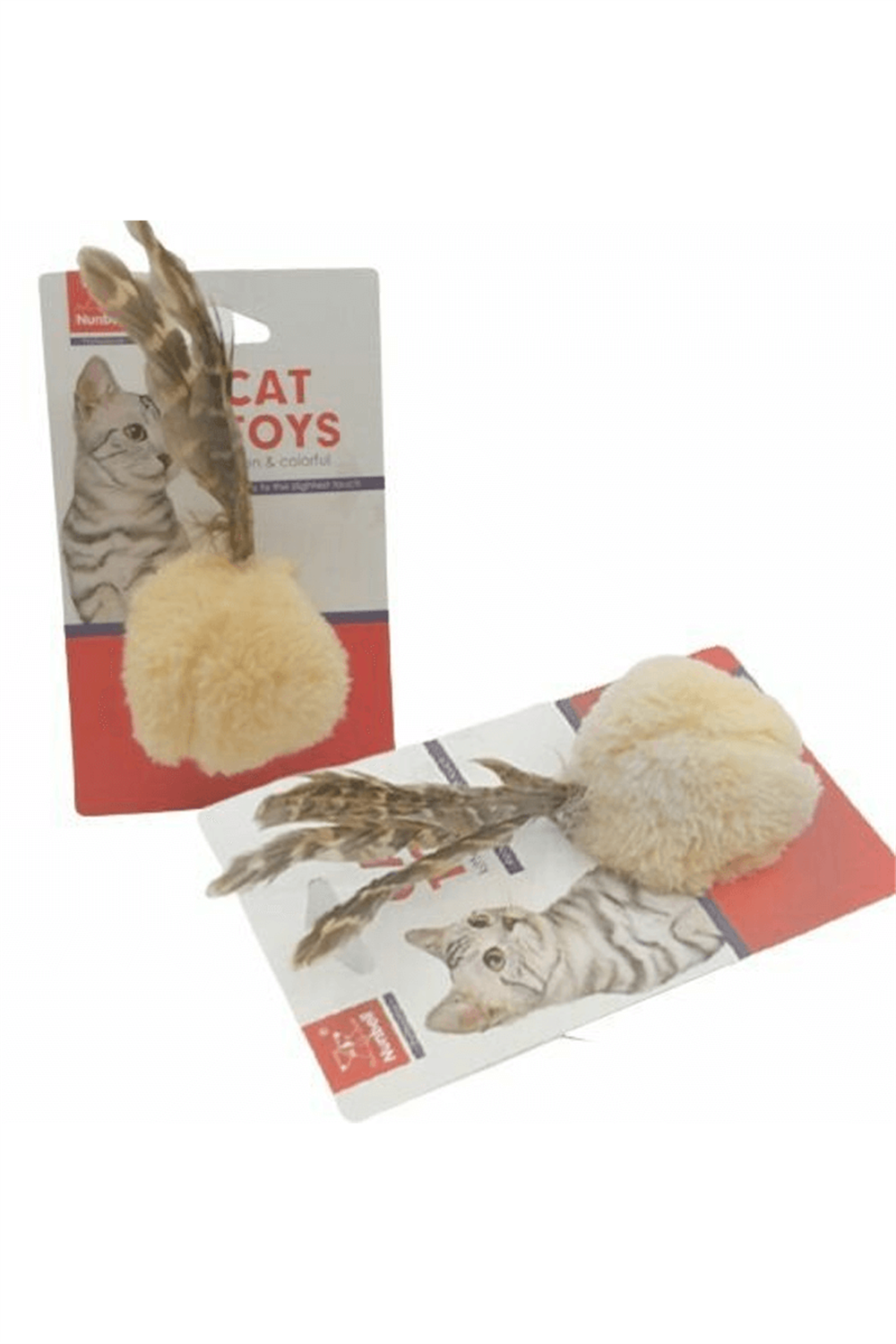 Nunbell Kedi Oyuncağı Tüylü Top 1 Adet