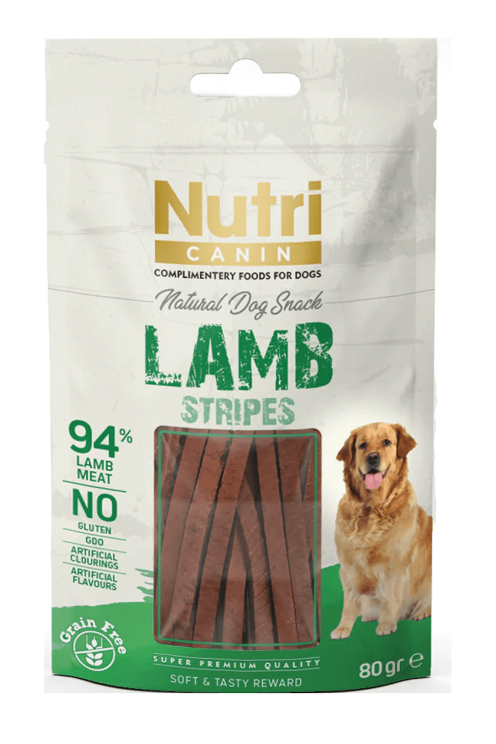 Nutri Canin %94 Kuzu Etli Tahılsız Çubuk Köpek Ödül Maması 80gr