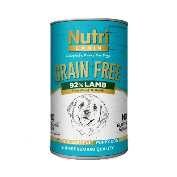 Nutri Canin Kuzulu ve Patatesli Tahılsız Yavru Köpek Konservesi 400gr
