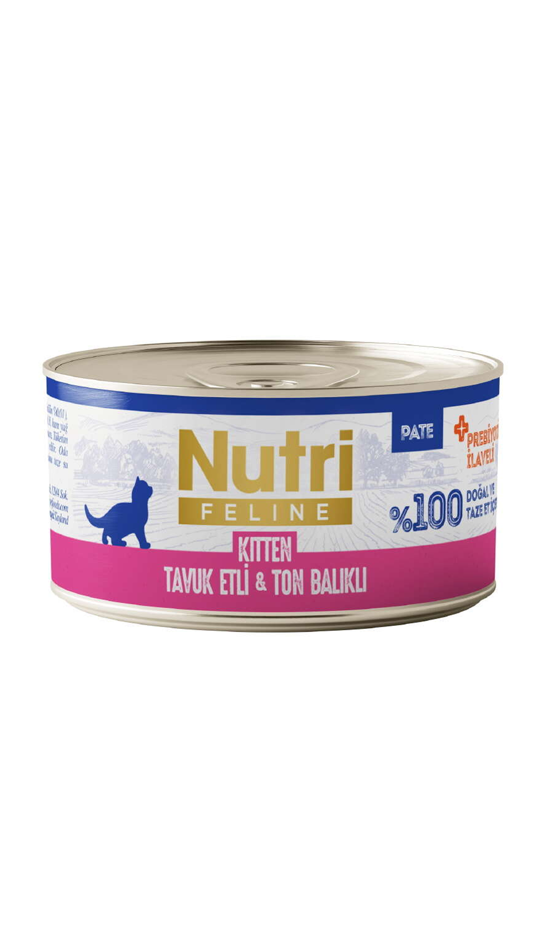 Nutri Feline Kitten Tavuk Etli ve Ton Balıklı Tahılsız Yavru Kedi Konservesi 70 Gr