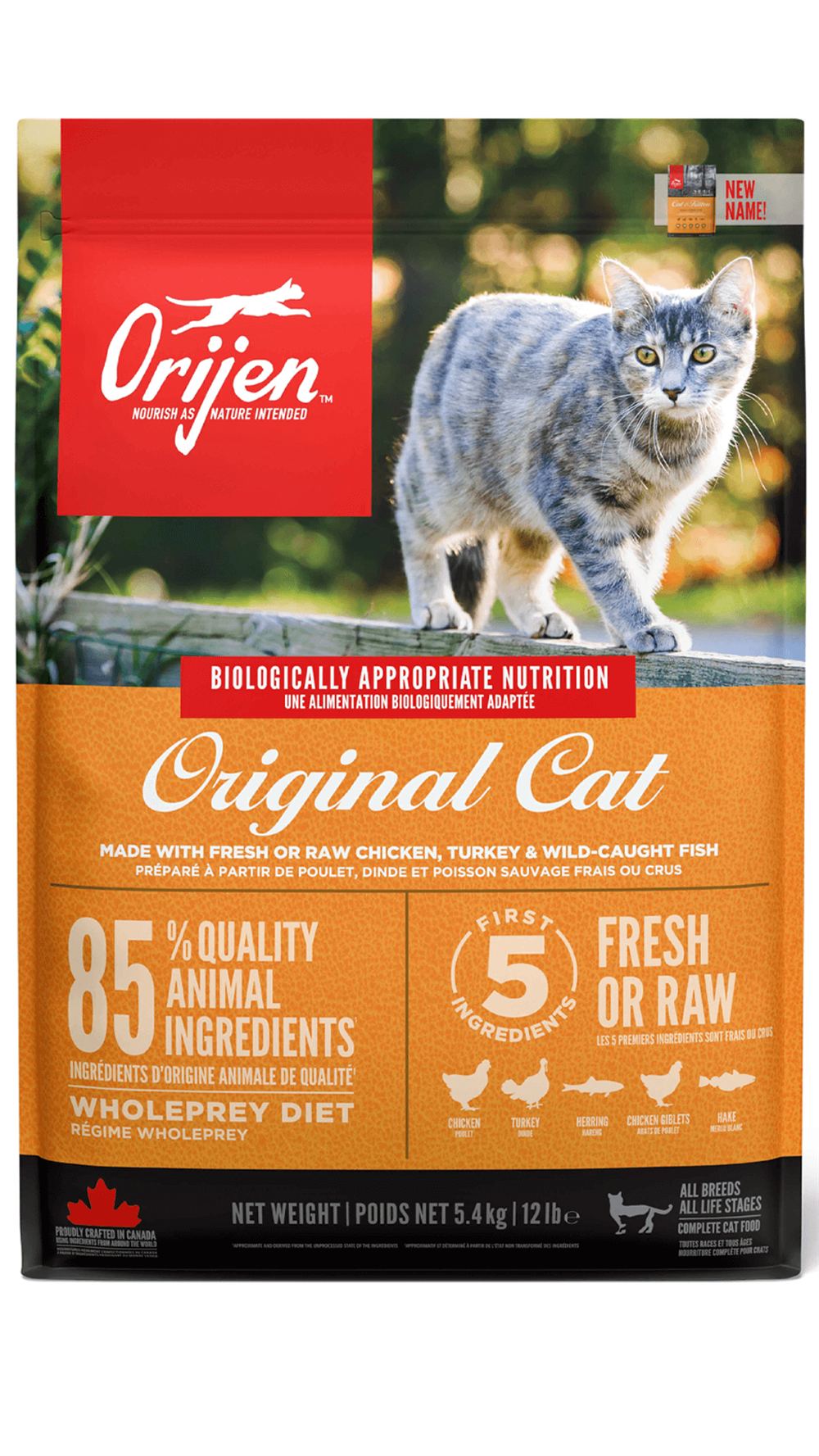 Orijen Original Cat Yavru ve Yetişkin Kedi Maması 5,4 kg