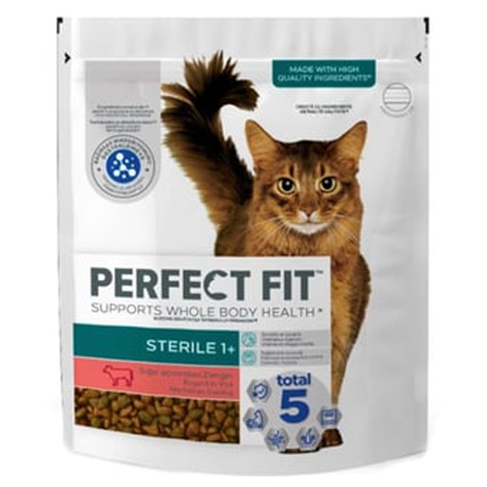 Perfect Fit Biftekli Kısırlaştırılmış Kedi Maması 750 Gr