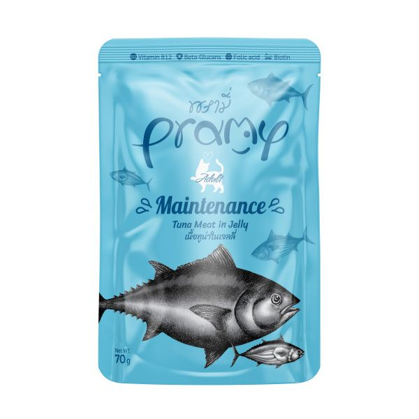 PRAMY JÖLE İÇİNDE YAĞSIZ TON BALIKLI YETİŞKİN 70G