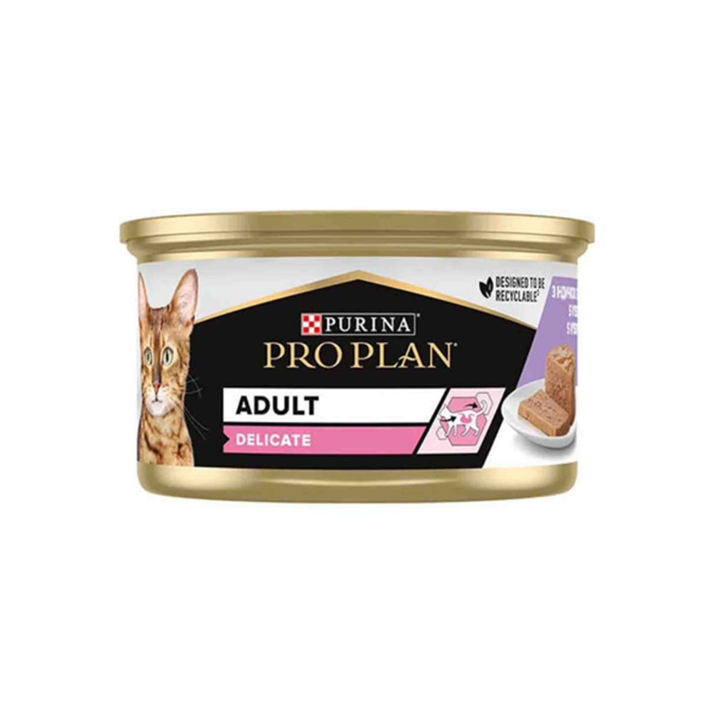 Pro Plan Delicate Hindi Etli Yetişkin Kedi Konservesi 85gr
