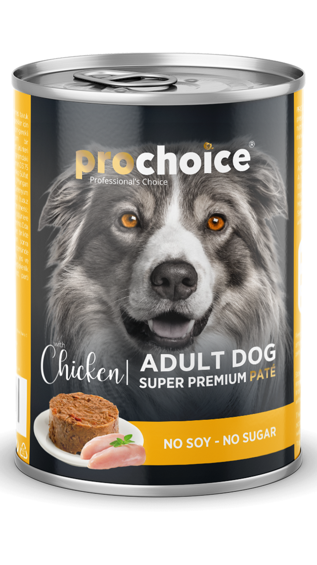 ProChoice Tavuk Etli Şekersiz Ezme Yetişkin Köpek Konservesi 400 Gr