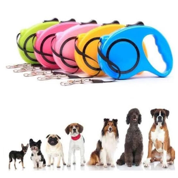 Profesyonel Hafif Sağlam Makaralı Köpek Gezdirme Tasması 5m Otomatik Köpek Tasması