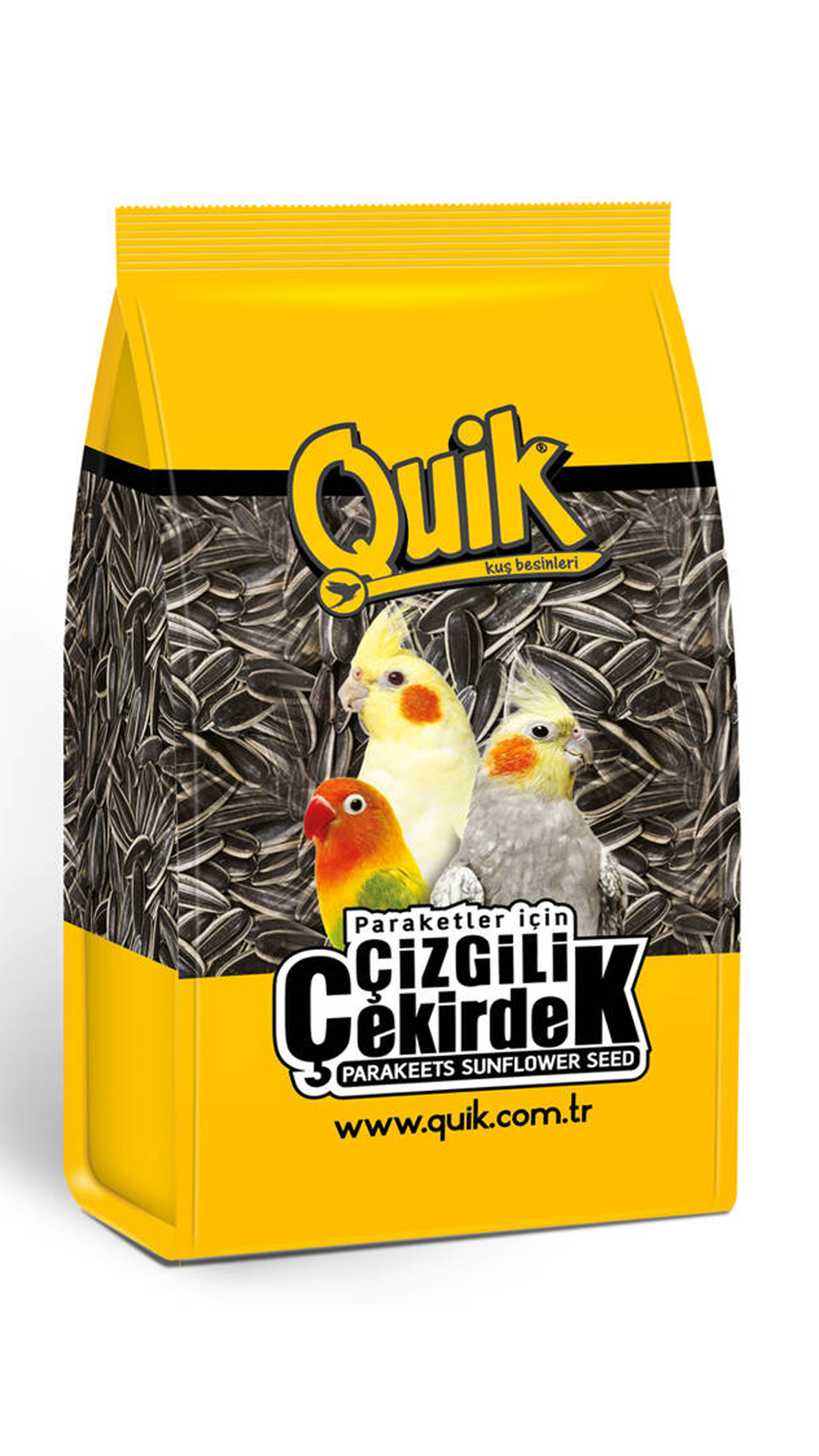 QUIK CIZGILI PARAKEET CEKIRDEGI 500 GR 12 ADET