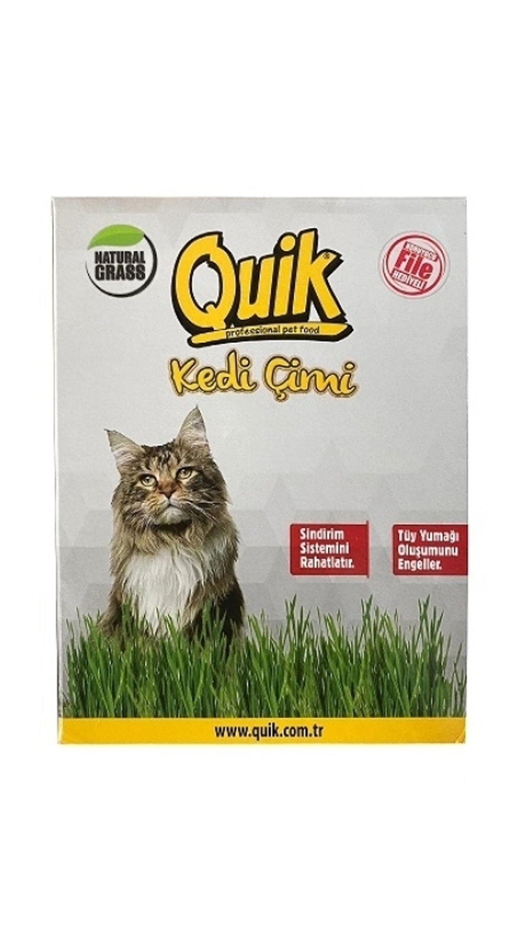QUİK DOĞAL KEDİ ÇİMİ FİLELİ