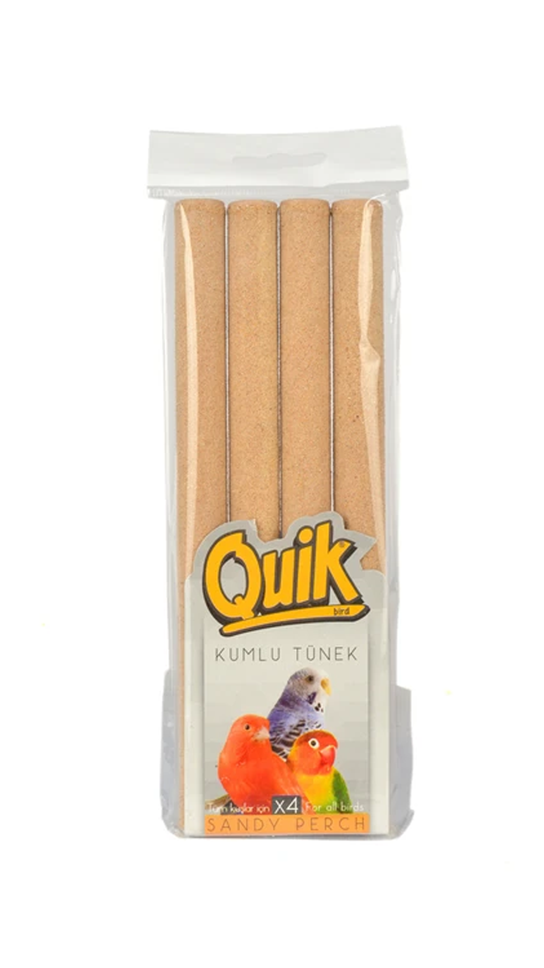 Quik Kumlu Tünek Kuş Tüneği 4'lü