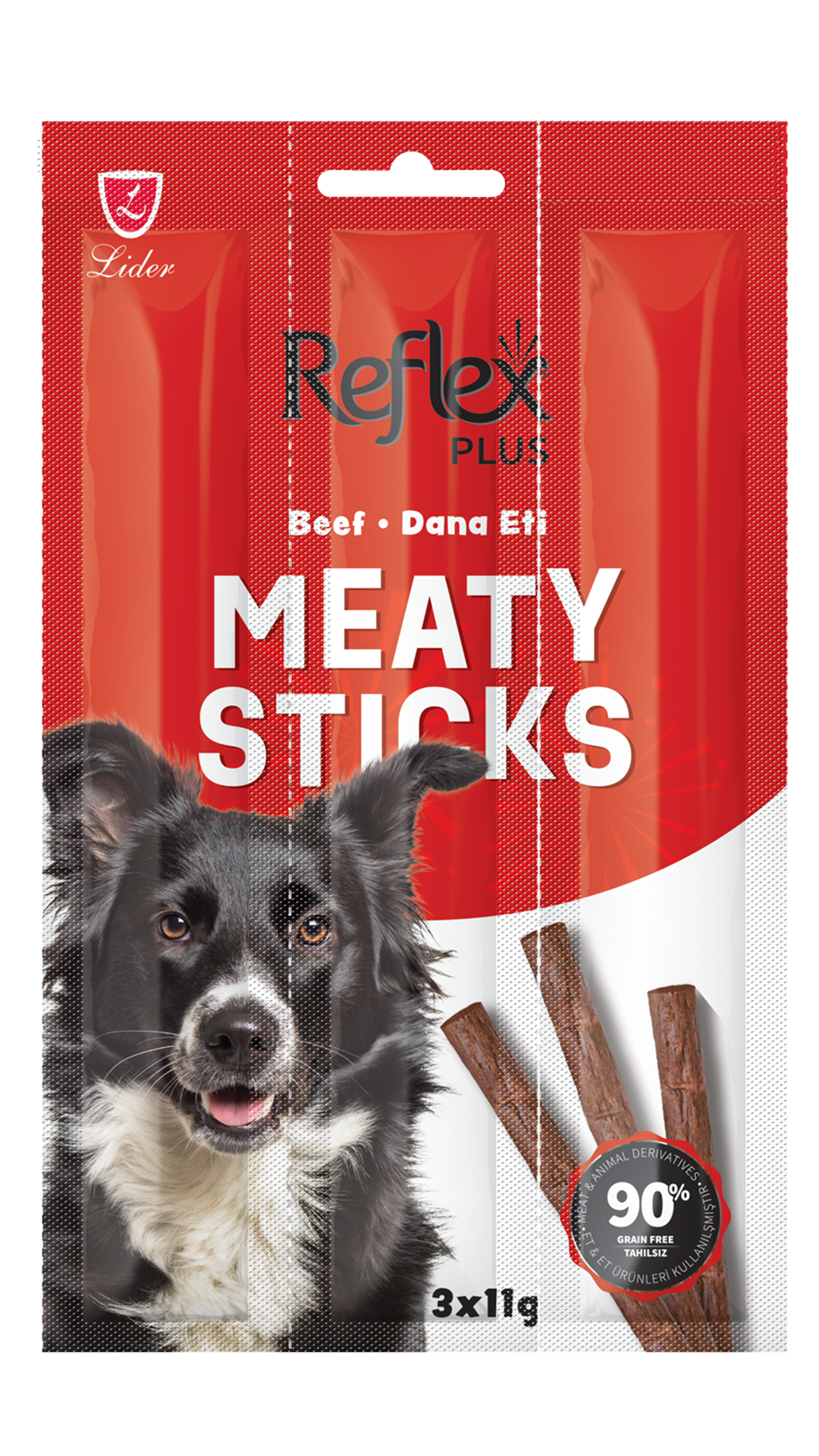 Reflex Biftekli Köpek Ödül Çubuğu 11 Gr 3 Adet