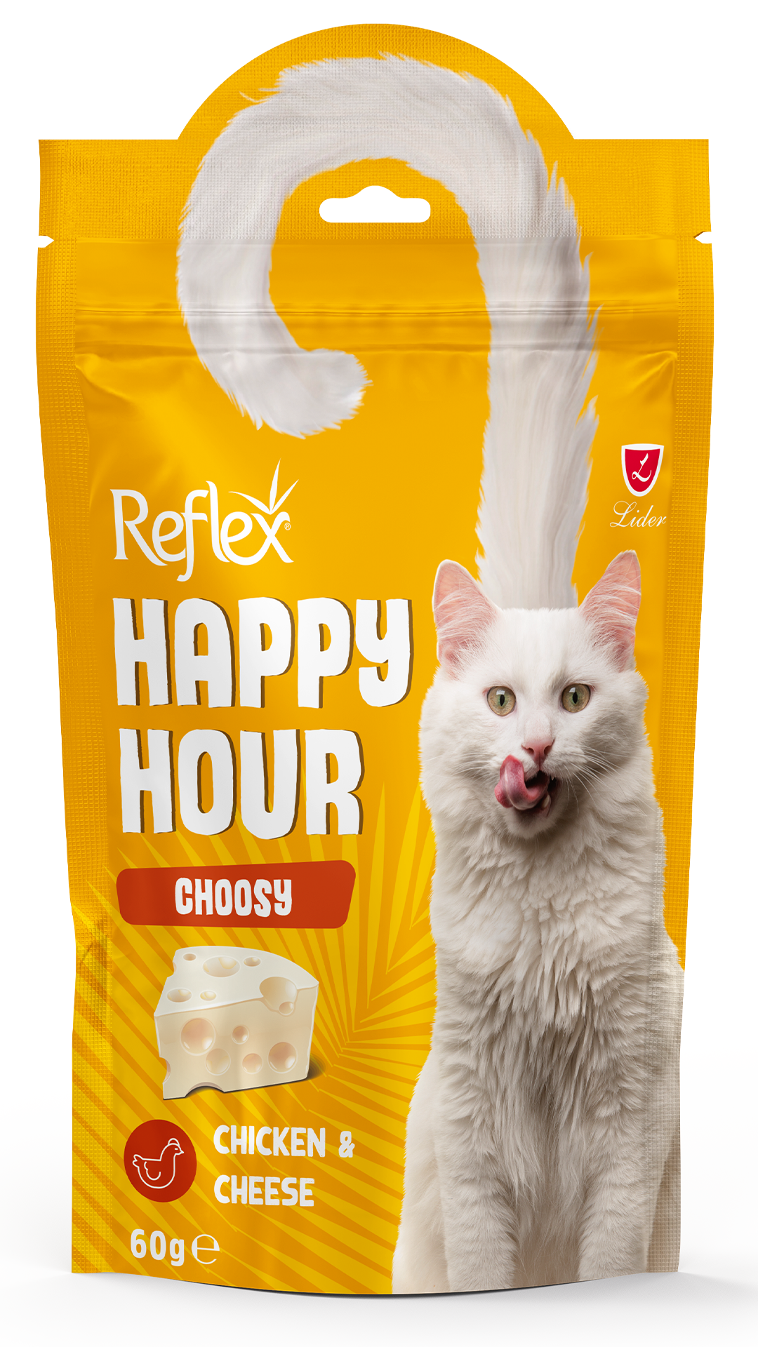 Reflex Happy Hour Choosy Tavuklu ve Peynirli Kedi Ödül Maması 60gr
