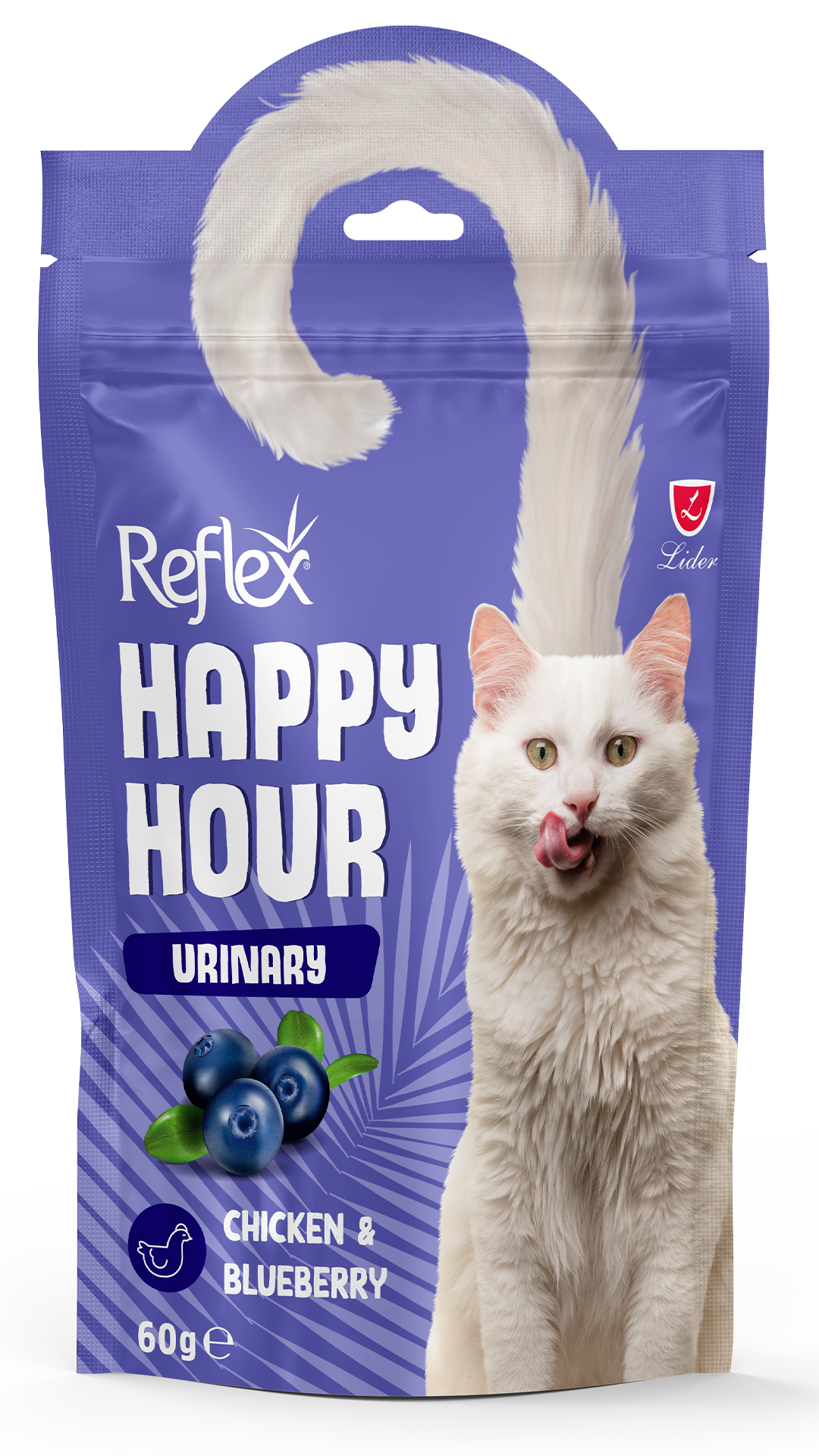 Reflex Happy Hour Urinary Tavuklu ve Yaban Mersinli Kedi Ödül Maması 60 Gr