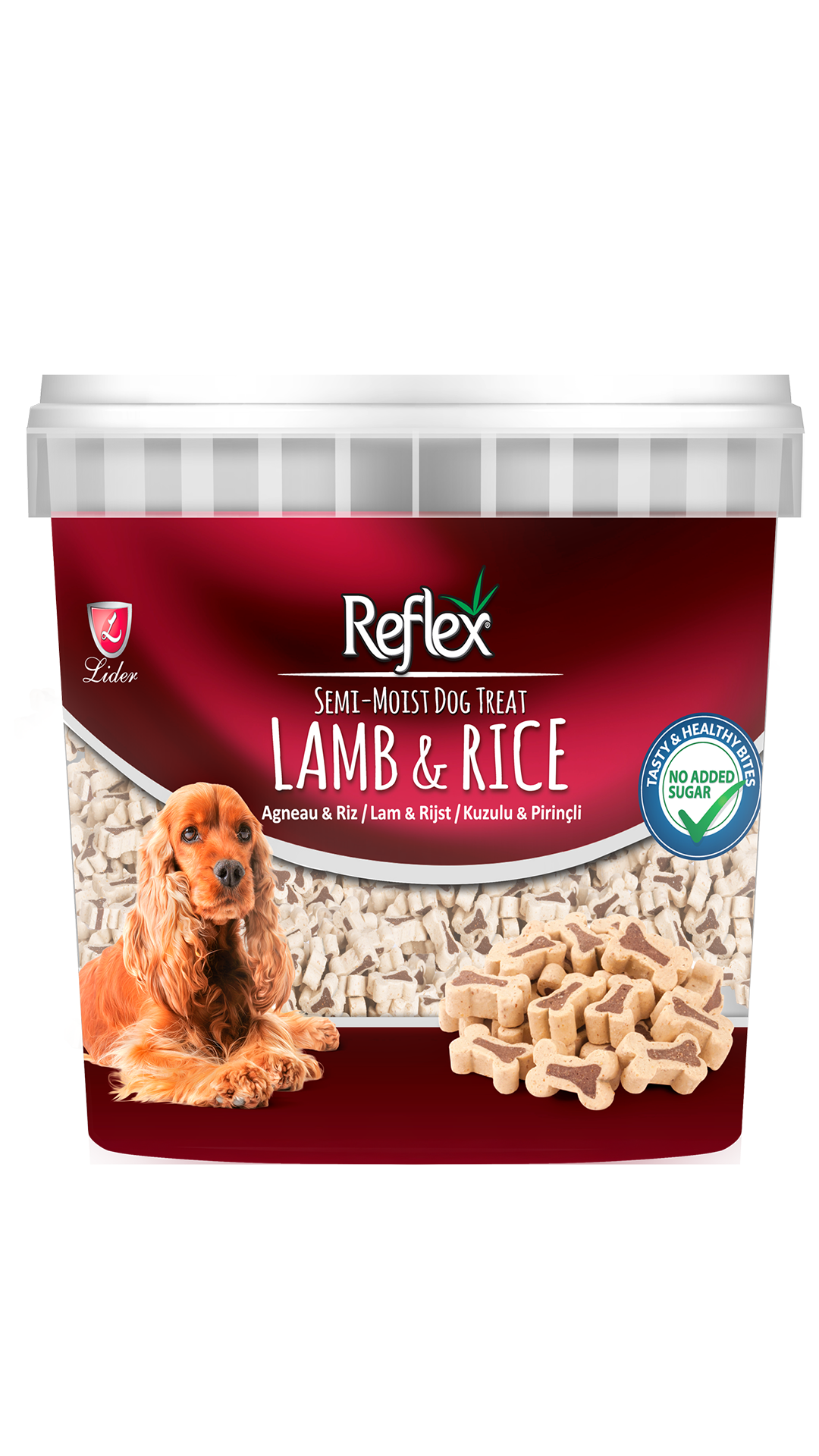 Reflex Kuzulu ve Pirinçli Yarı Yumuşak Köpek Ödül Maması 500gr