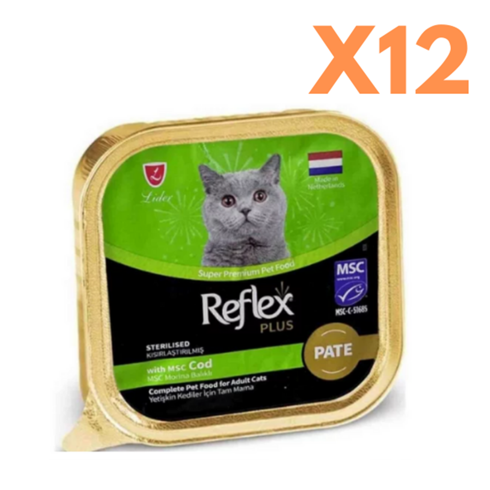 Reflex Plus Ezme Morina Balıklı Kısırlaştırılmış Kedi Konservesi 85 Gr x12