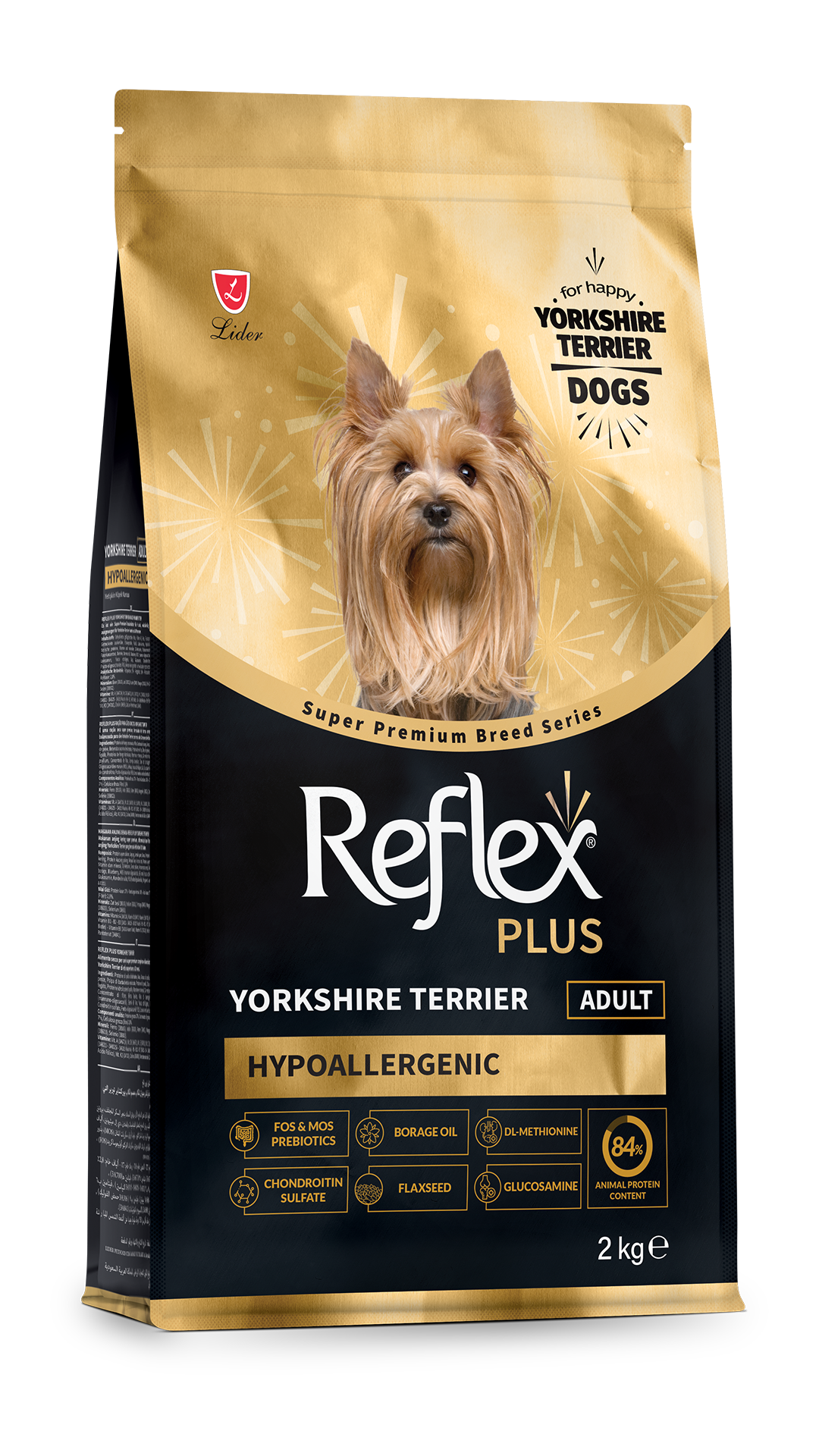Reflex Plus HypoAllergenic Yorkshire Terrier Yetişkin Köpek Maması 2kg
