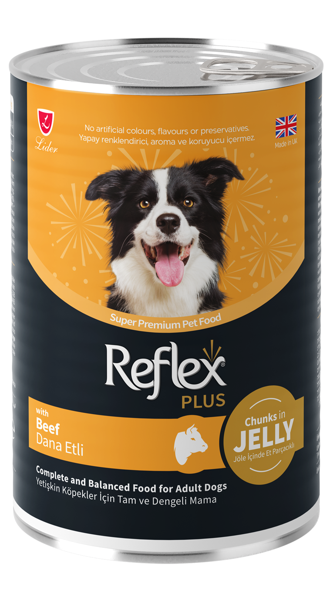 Reflex Plus Jöle İçinde Parça Dana Etli Yetişkin Köpek Konservesi 400gr