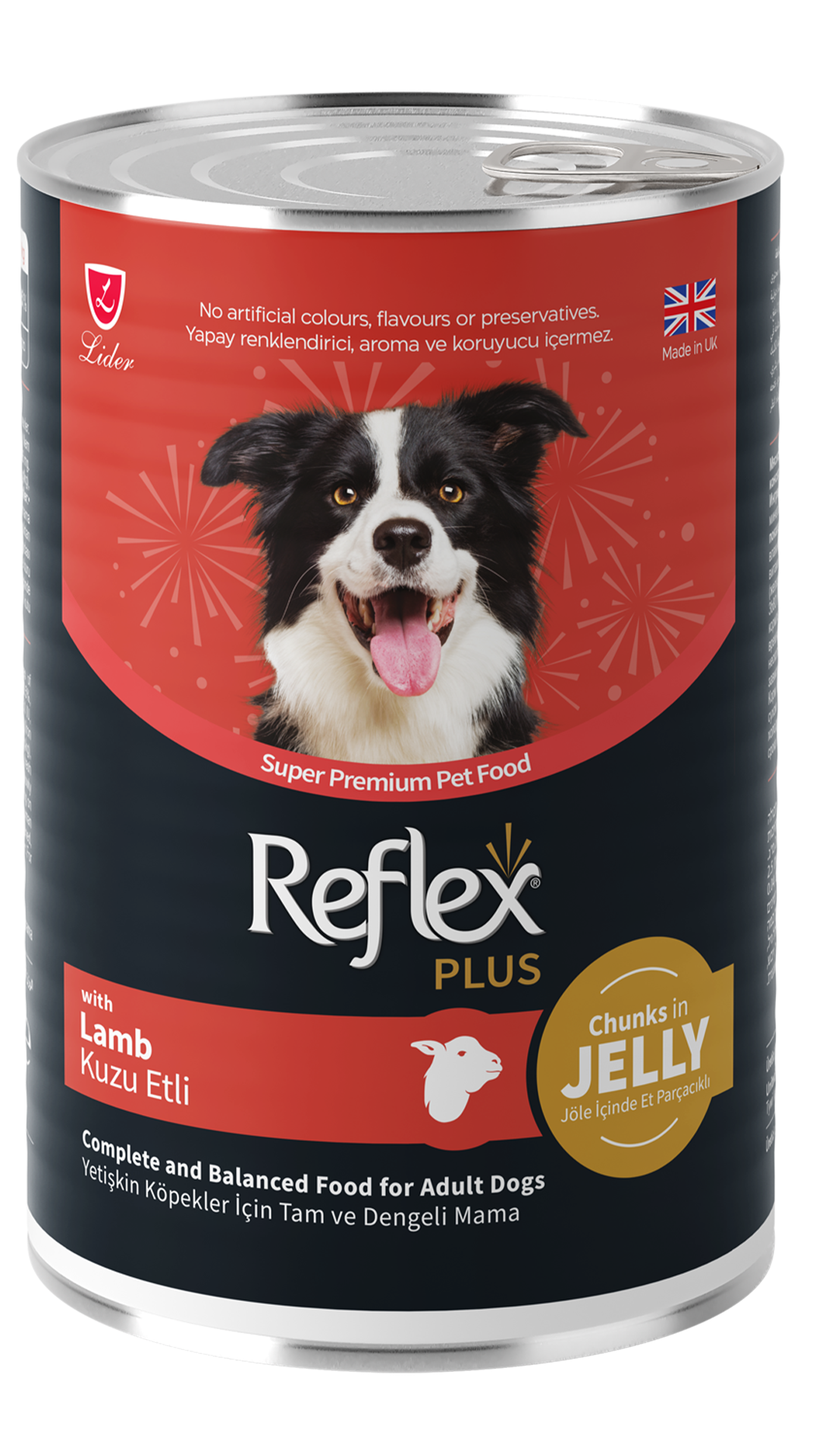 Reflex Plus Kuzu Etli Yetişkin Köpek Konservesi 400gr