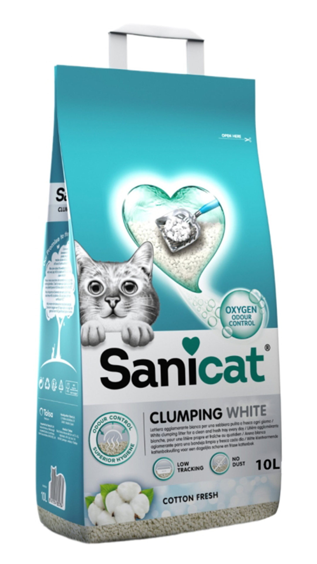 SANİCAT CLUMPİNG WHİTE KOTON FERAHLIĞI  KUMU 10L