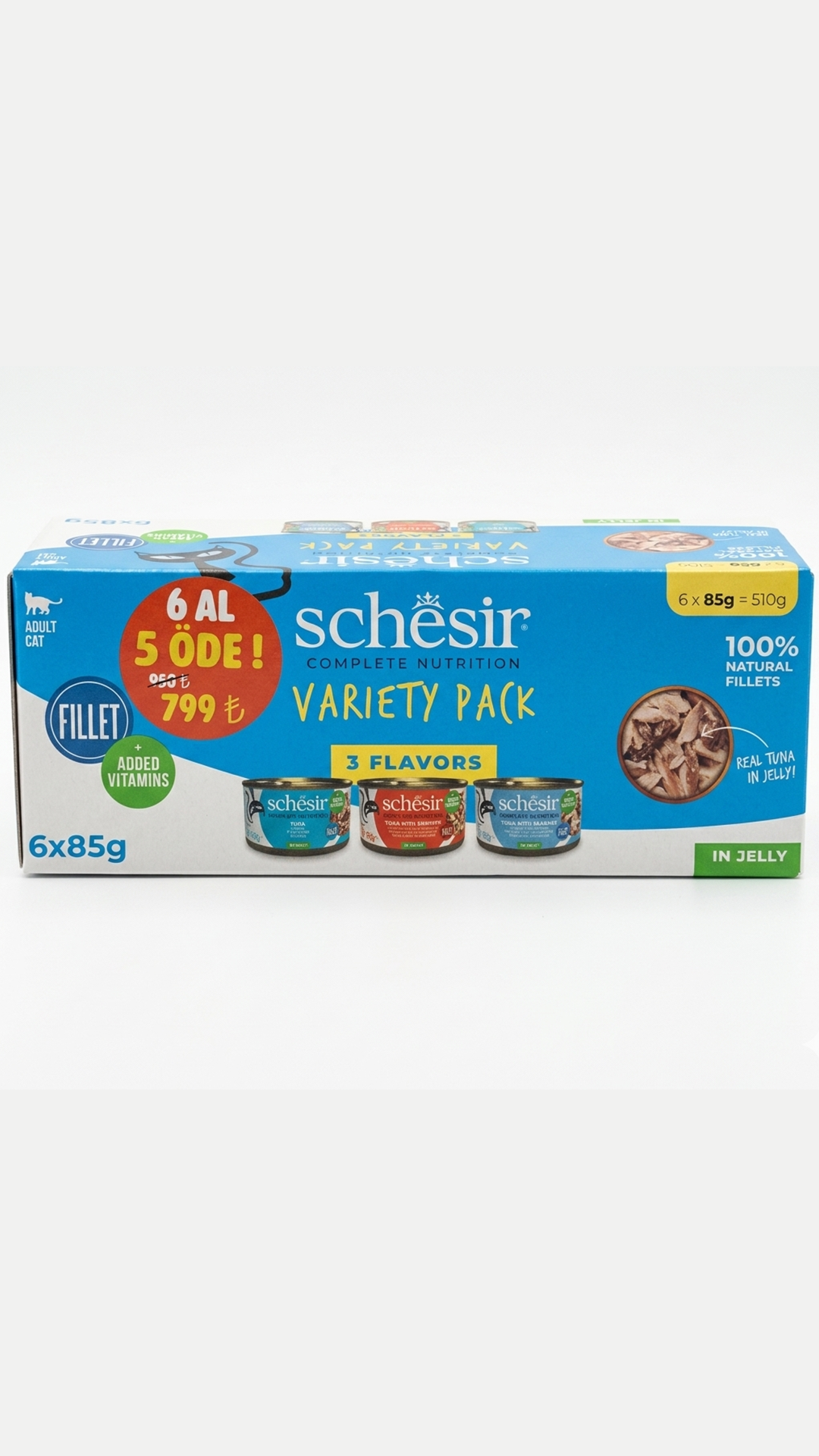 Schesir Klasik Lezzetler Kedi Maması 6 Al 5 öde