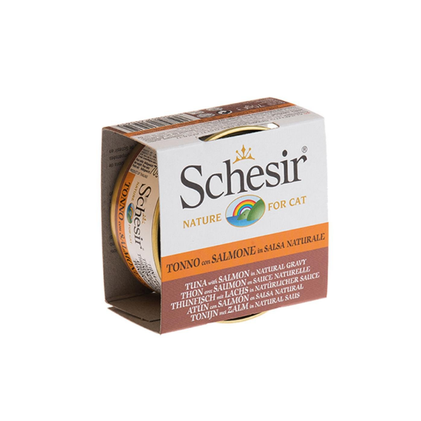 Schesir Ton Balıklı ve Somonlu Kedi Konservesi 70gr