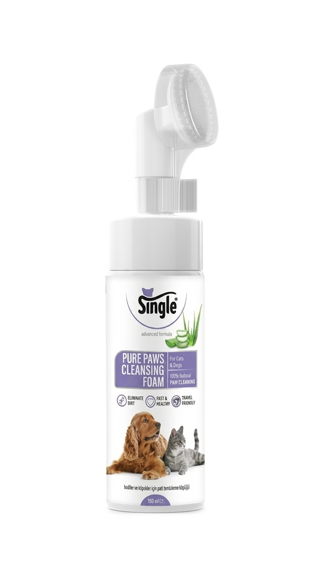SİNGLE KEDİ VE KÖPEK PATİ BAKIM KÖPÜĞÜ 150ML