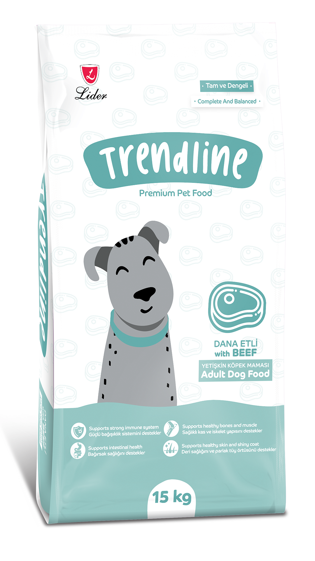 Trendline Biftekli Yetişkin Köpek Maması 15 kg