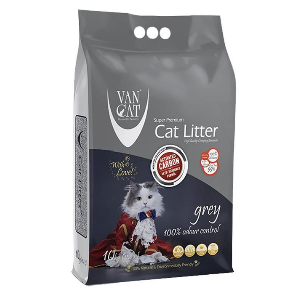 VANCAT AKTİF KARBON GREY KEDİ KUMU 10LT
