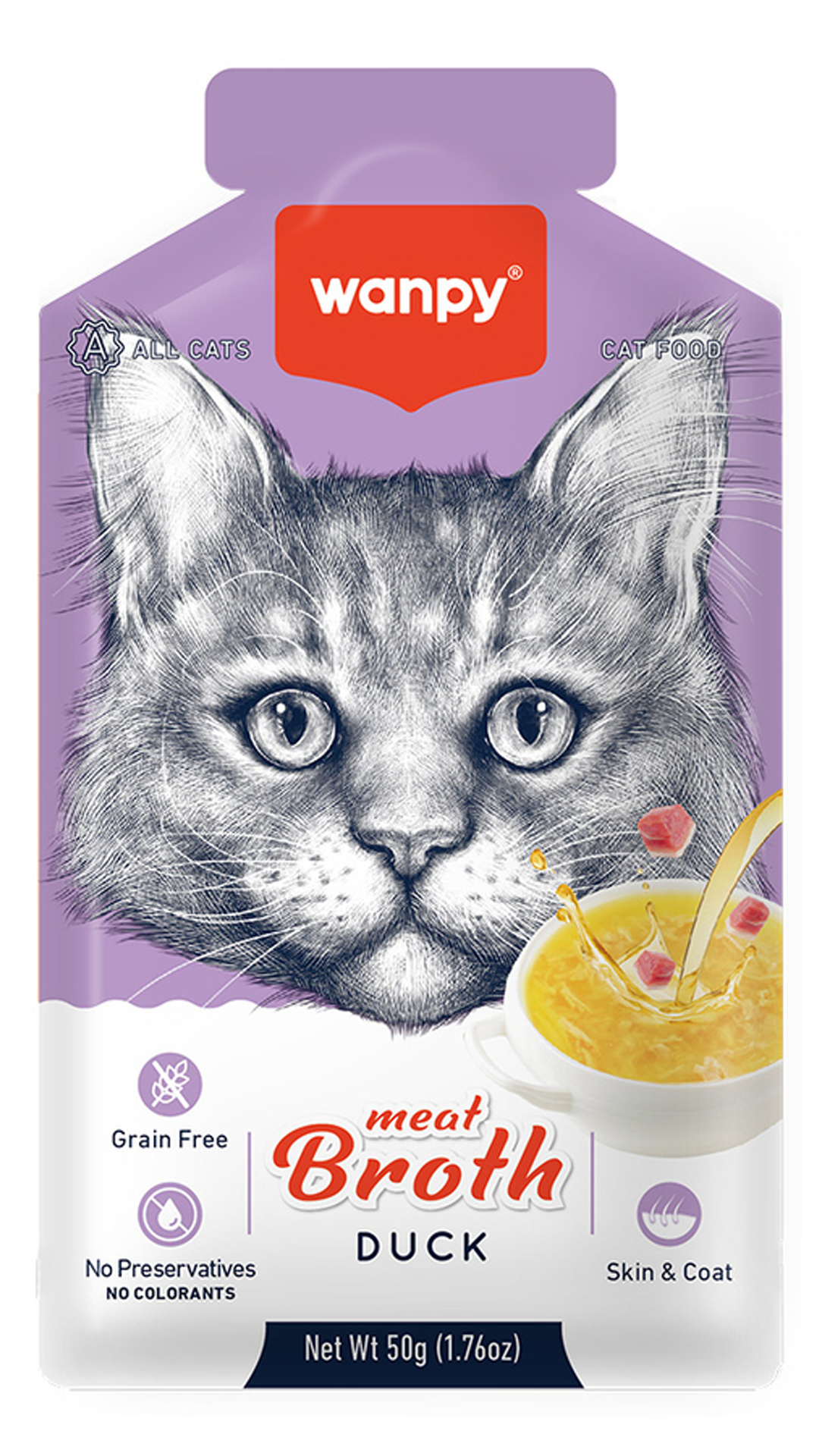 Wanpy Ördek Etli Tahılsız Kedi Çorbası 50gr