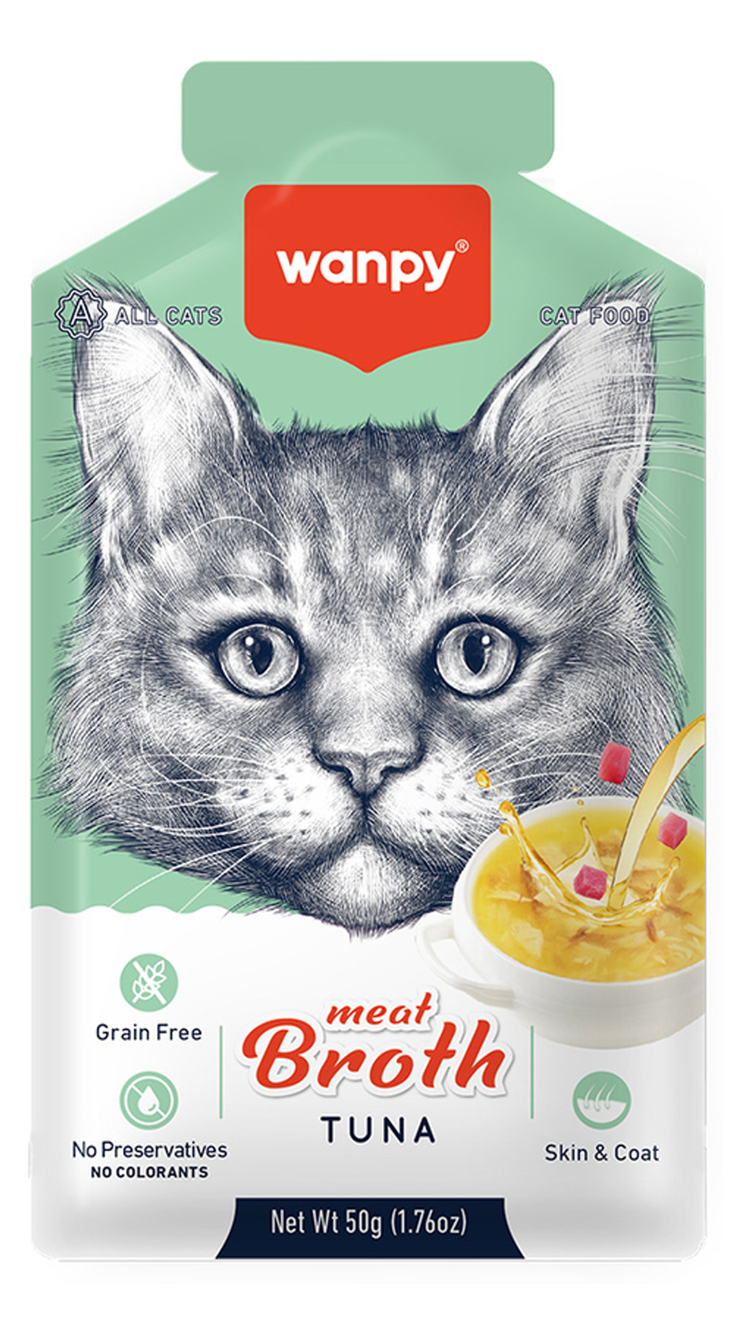 Wanpy Ton Balıklı Tahılsız Kedi Çorbası 50gr