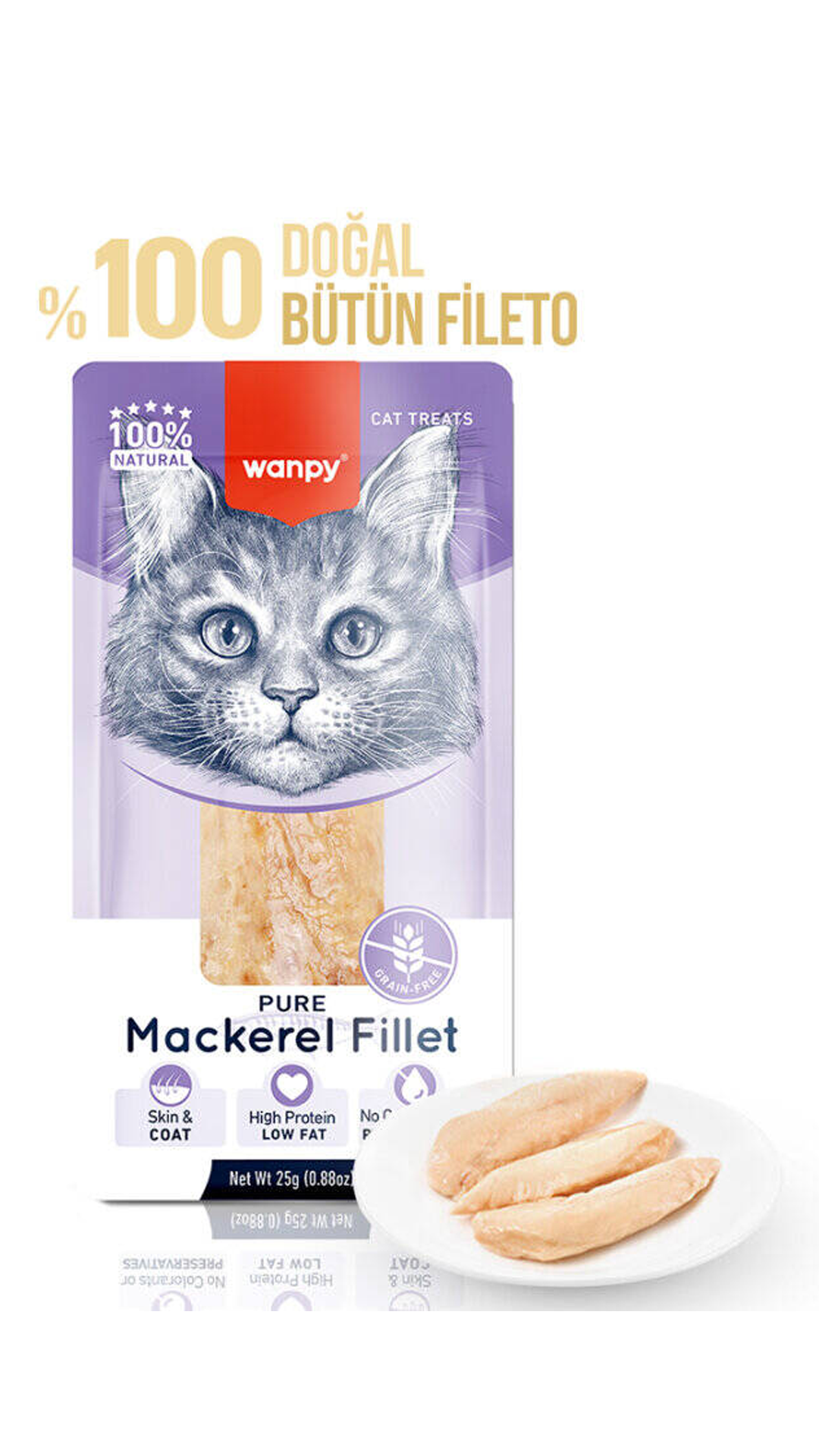 WANPY USKUMRU FILETO KEDI ODULU 25 GR