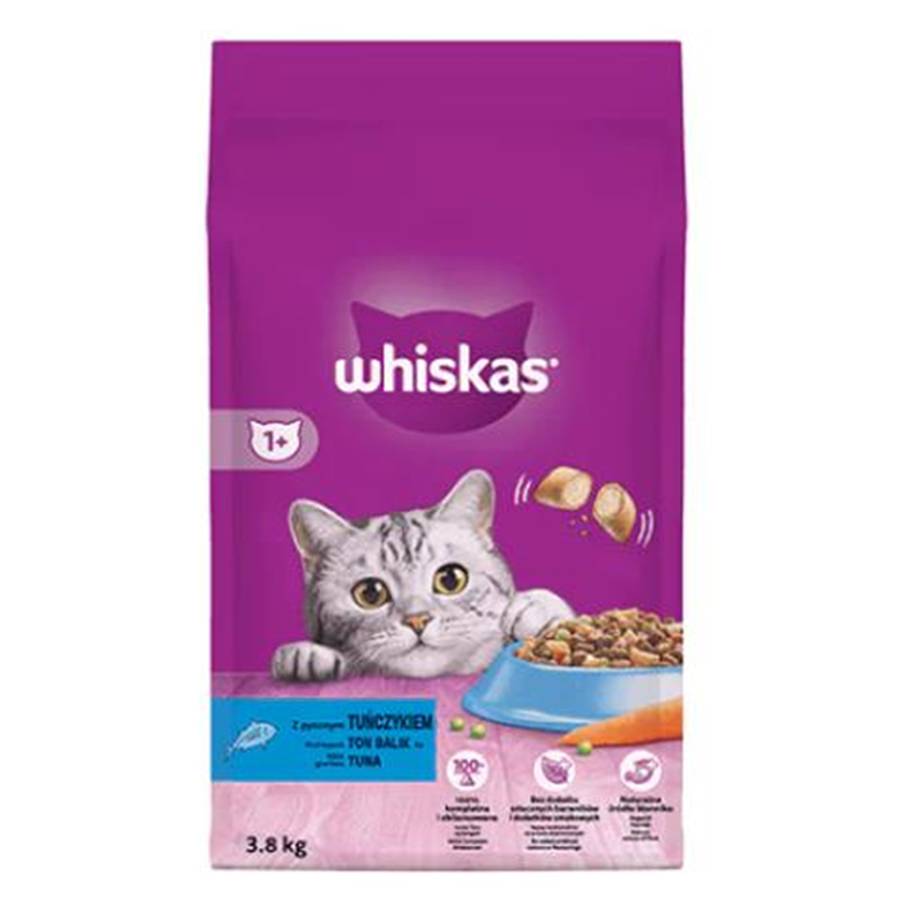 Whiskas Ton Balıklı ve Sebzeli Yetişkin Kedi Maması 3,8 kg