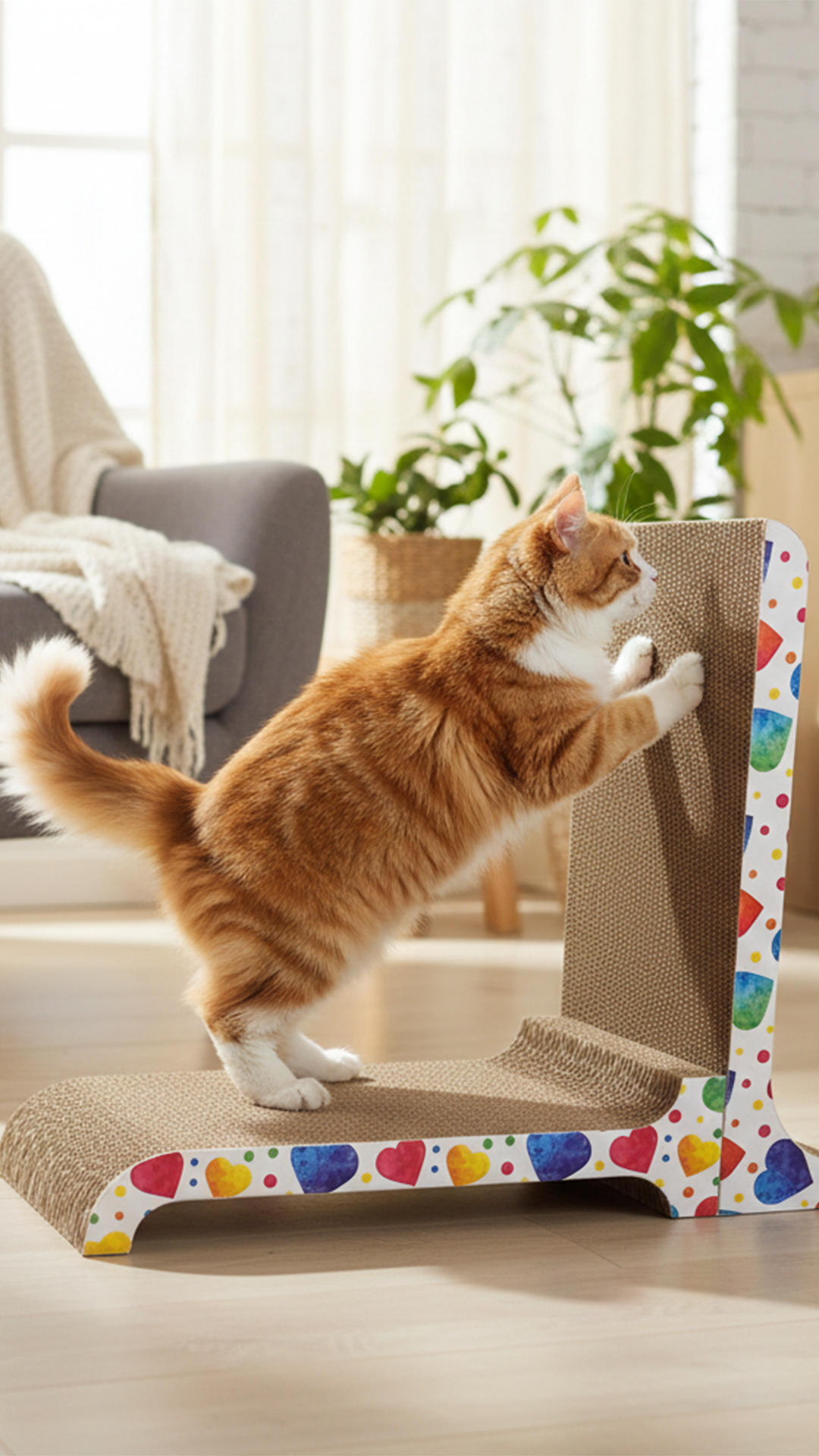 Zefir Karton Kedi Tırmalama 43,5x21x9 cm